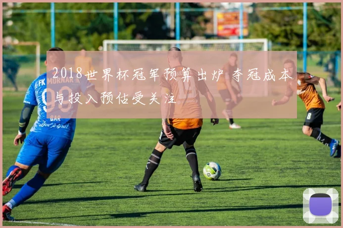2018世界杯冠军预算出炉 夺冠成本与投入预估受关注