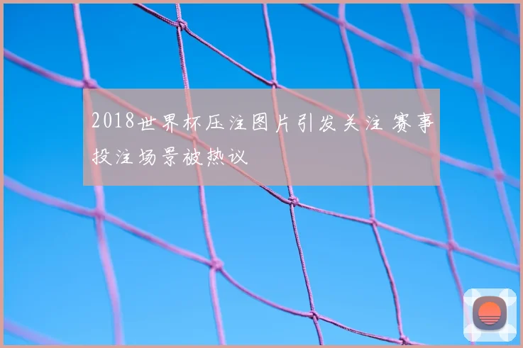 2018世界杯压注图片引发关注 赛事投注场景被热议
